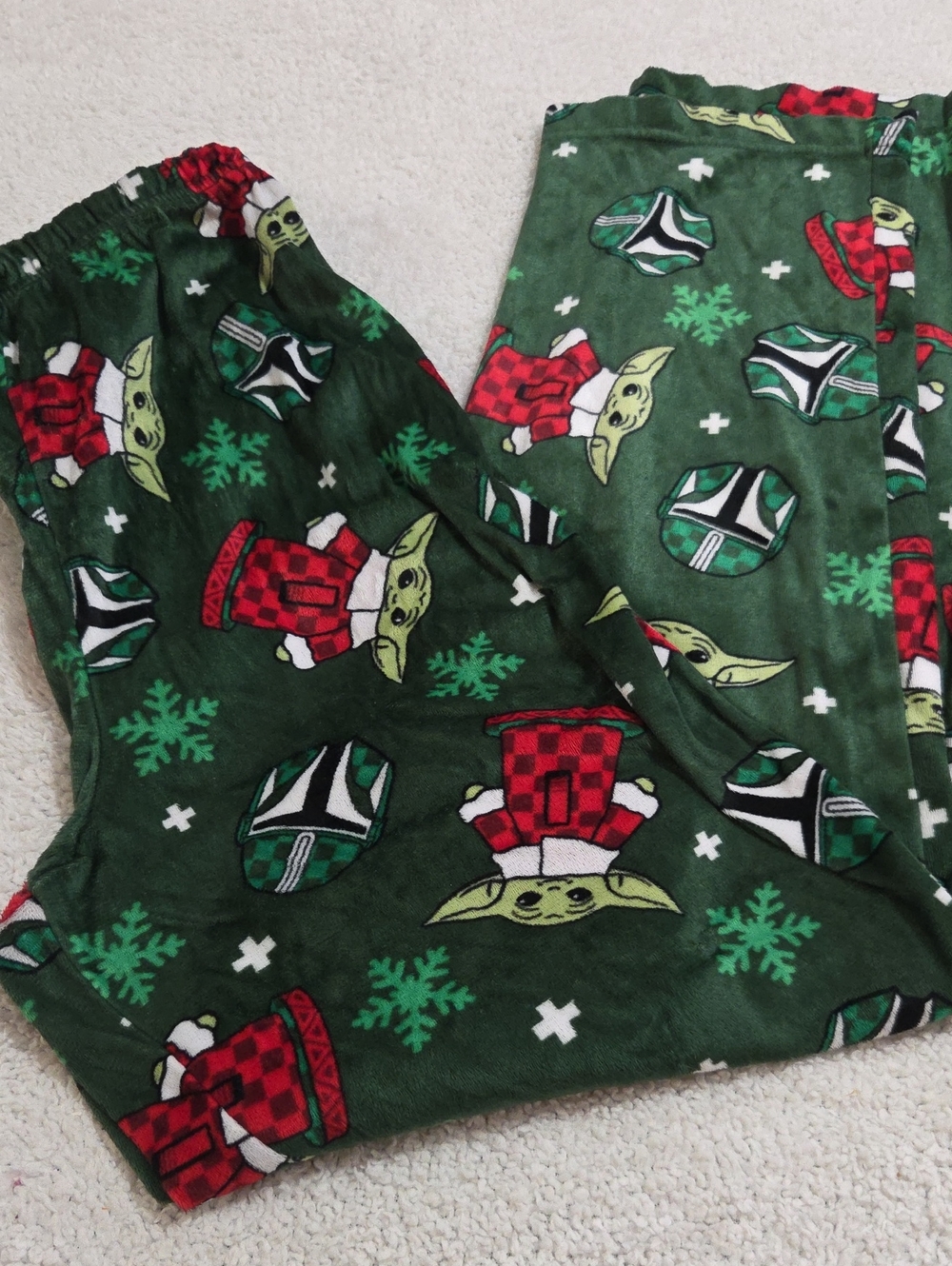 STAR WARS CHRISTMAS YODA PAJANA PANTS